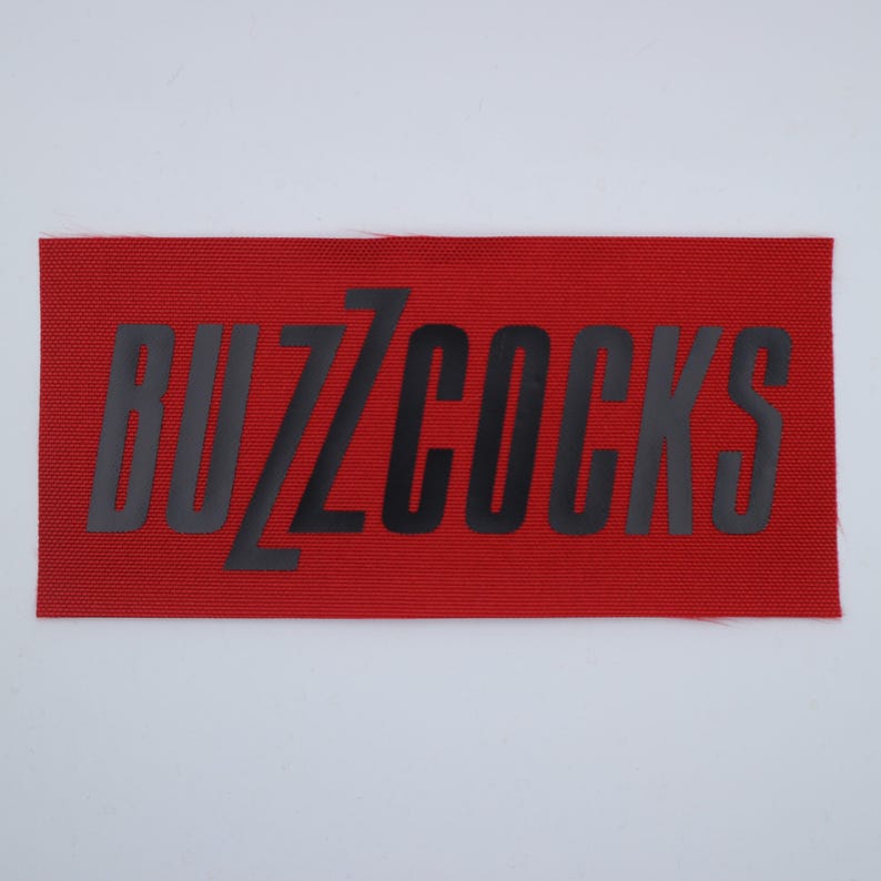 Buzzcocks - Logo Patch Red/Black