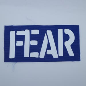 Fear - Logo Patch Blue/White