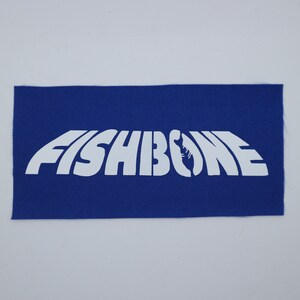 Fishbone - Logo Patch Blue/White