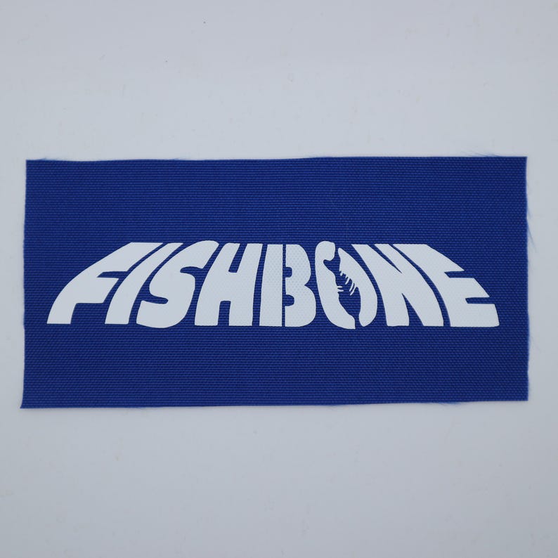 Fishbone - Logo Patch Blue/White