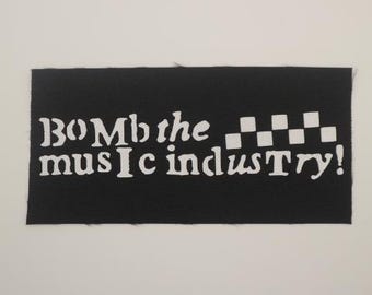 Bombe l'industrie de la musique - Écusson avec logo