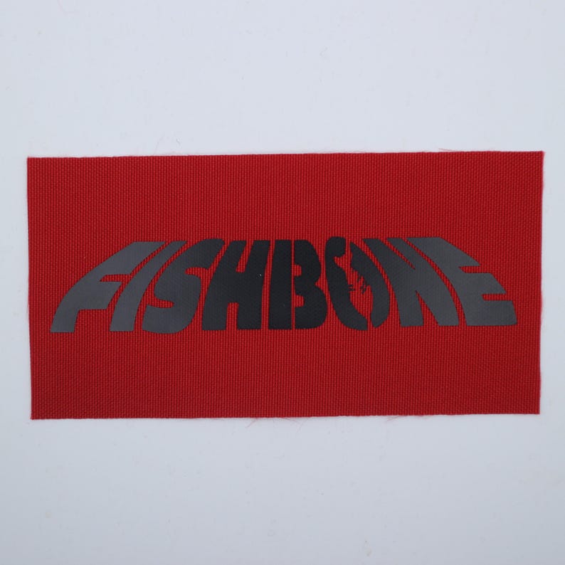 Fishbone - Logo Patch Red/Black