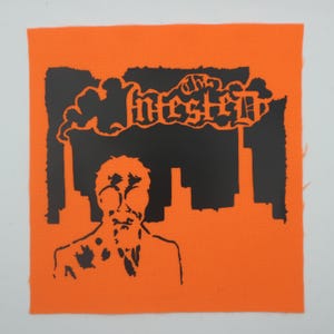 Les infestés - Patch de masque à gaz Orange/Black