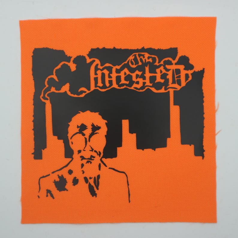 Les infestés - Patch de masque à gaz Orange/Black