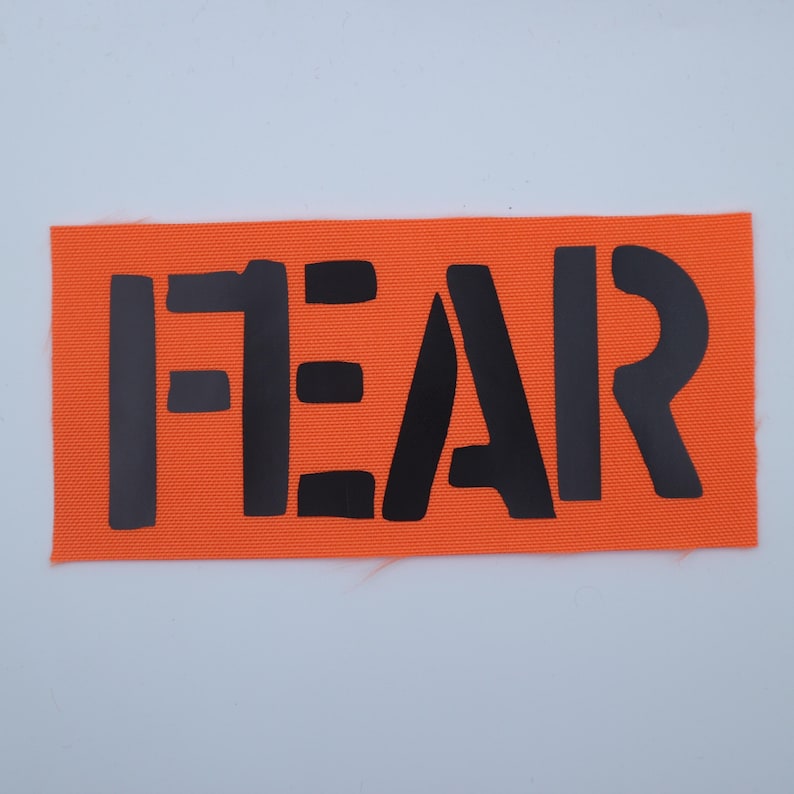 Fear - Logo Patch Orange/Black