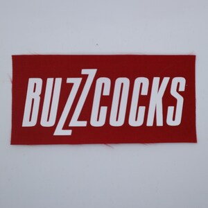 Buzzcocks - Logo Patch Red/White