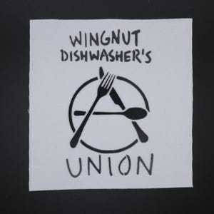 Wingnut Dishwasher Union - Silverware Logo Patch