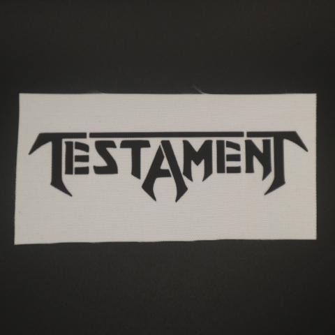 Toppa Ricamata Cucita Sul Logo Testament, Band Thrash Metal Americana. Personalizza Giacche E Borse. - Foto 3