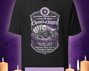 Genug ist genug Poker Run Shirt | Kreuze von Verlusten Motorrad-Logo Fahrt T-Shirt | Warrenton MO | 20.Juni 2026