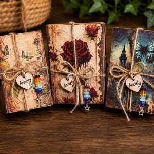 DIY Spell Jar Kit, Handcrafted Wooden Box, Intention Setting Supplies