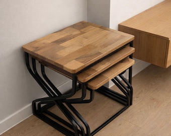 soffbord i naturligt valnötsträ