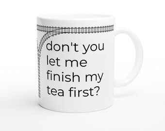 Zug Enthusiast Tasse - Lustiges Geschenk für Tee-Liebhaber