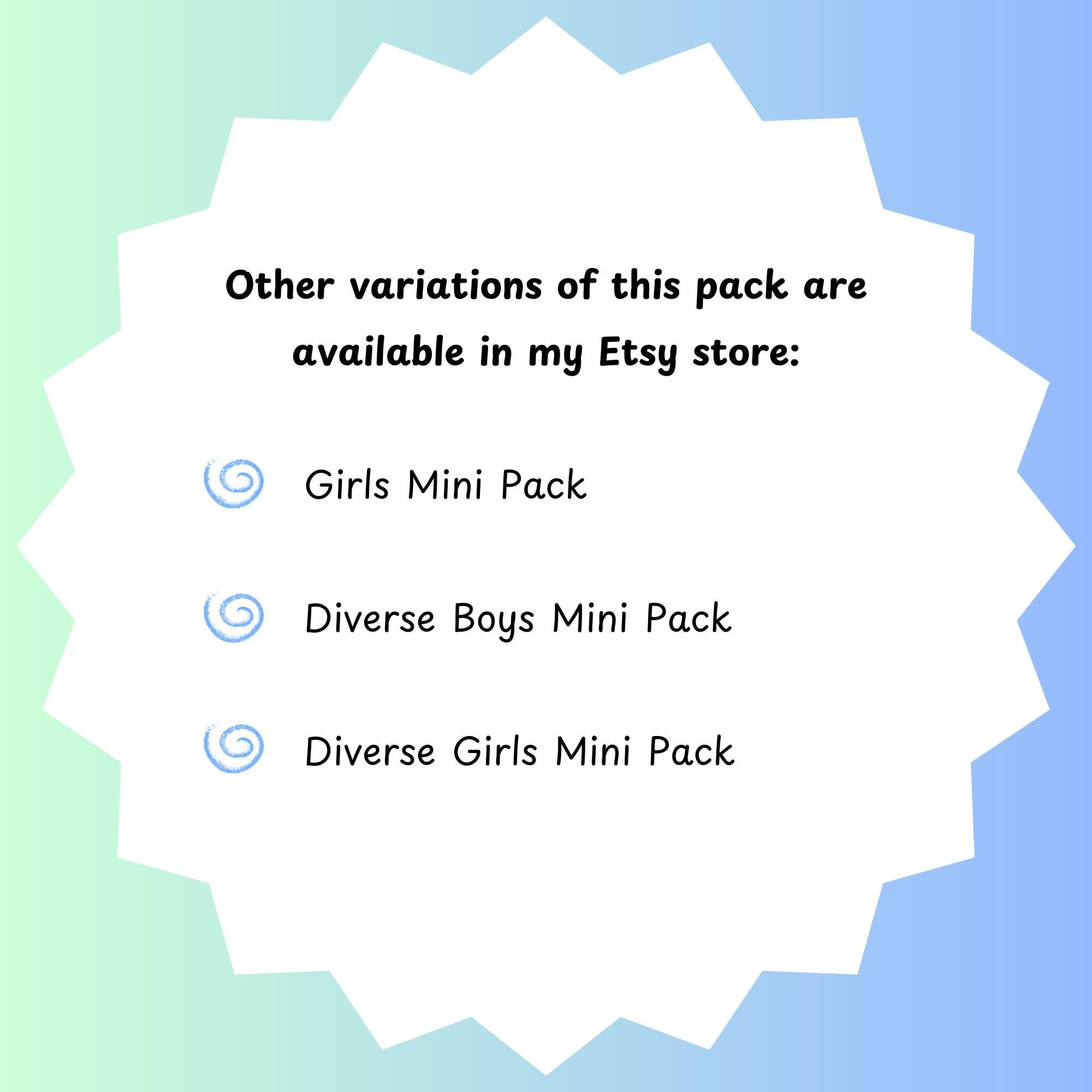 Boys Mini Pack - 150+ AAC Symbols Boardmaker Picture Communication ...