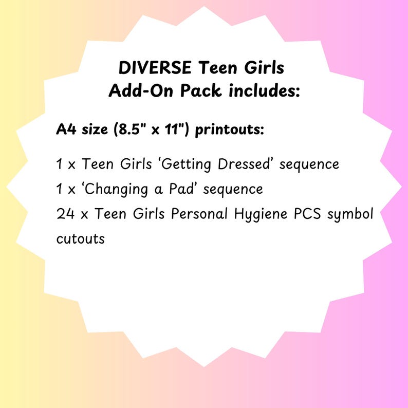 Diverse Teen Girls Add-on Pack - AAC Symbols Boardmaker Picture ...