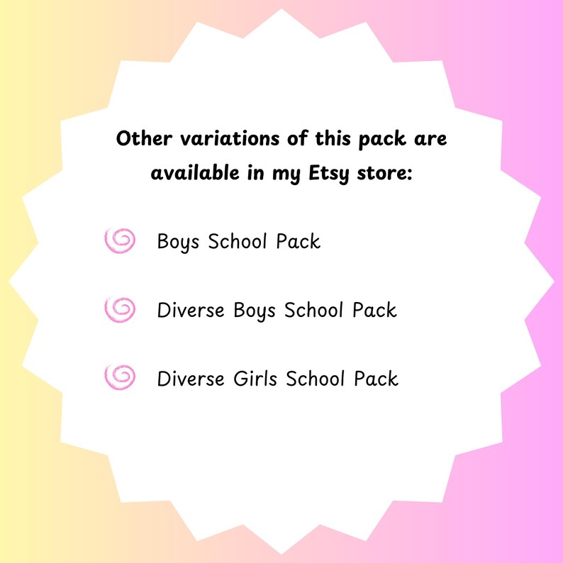 Girls School Pack - 120+ AAC Symbols Boardmaker Picture Communication ...
