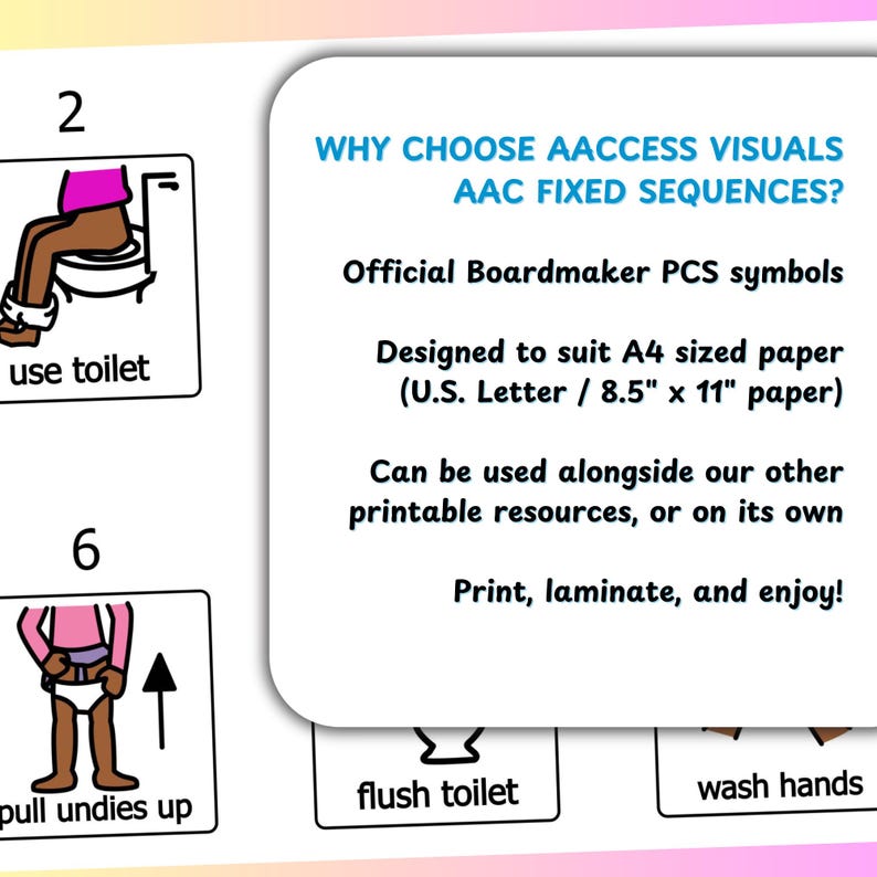 Diverse Changing a Pad Sequence - AAC Symbol Boardmaker Teen Girl ...