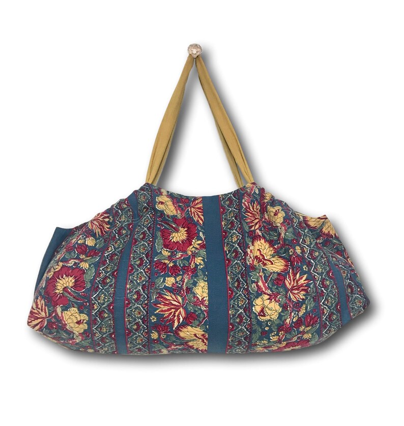 Mellow Yellow Yoga Mat Tote Bag Gym Bag Reversible Extra Large Beach Bag YogaTote by Rebecca Yarbrough OOAK
