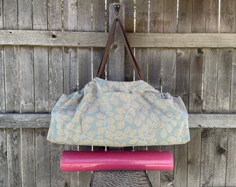 Gym Bag, Reversible XL Yoga Mat Tote Bag, Beach Bag, YogaTote, by Rebecca Yarbrough, OOAK