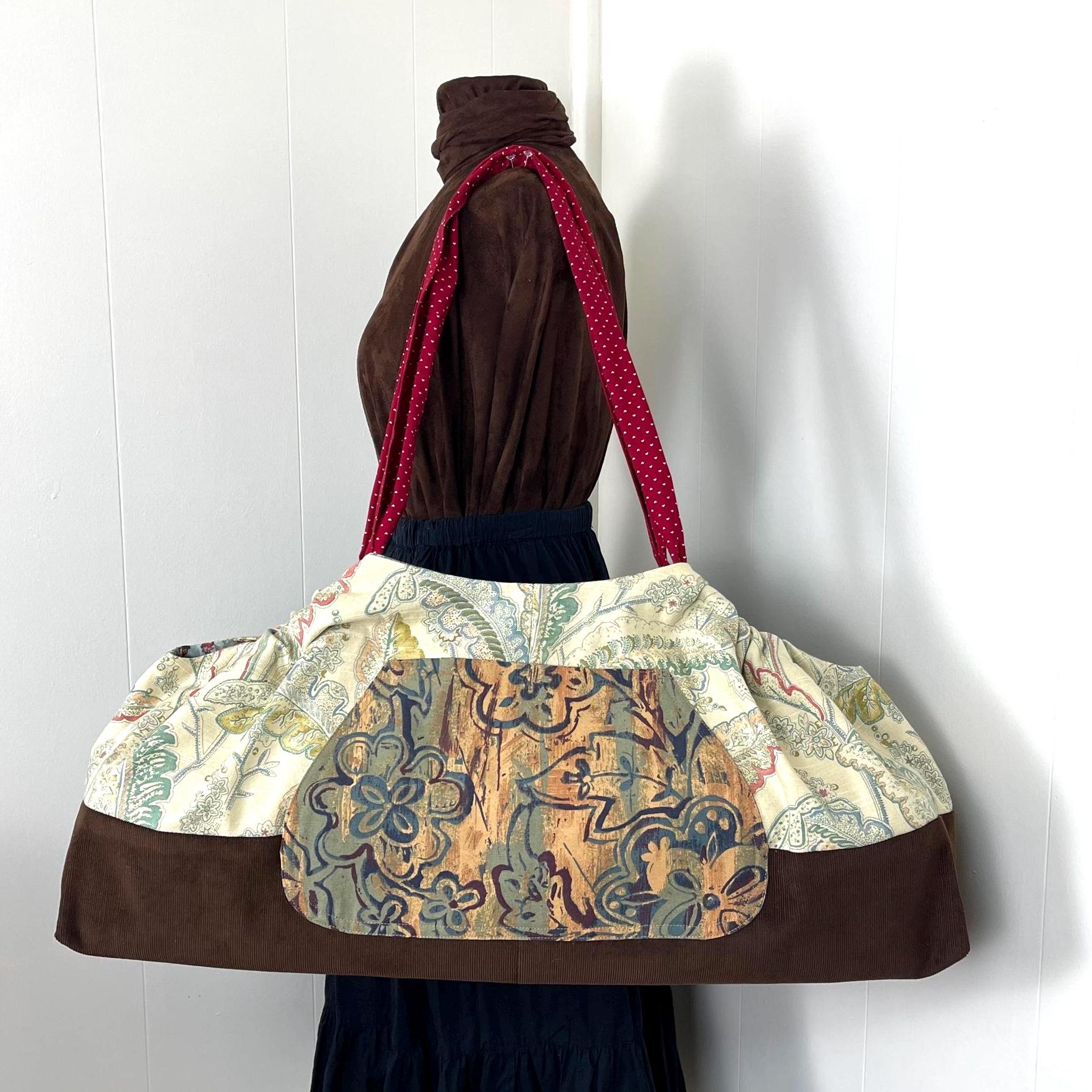 Sac Tapis De Yoga Ewedoos – Mandala Multicolore – Toile Doublée, Poches Zippées