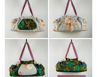 Yoga Tote Bag Reversible, Gym Bag, XL Yoga Mat Tote Bag, Beach Bag, YogaTote, by Rebecca Yarbrough, OOAK