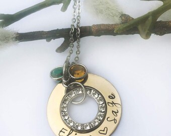 Gold filled Swarovski crystal Necklace