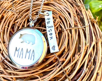 Personalized Hand Stamped Breastmilk Mama Locket DIY