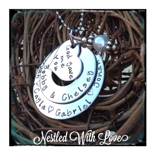 Personalized Hand Stamped God gave me you | Etsy