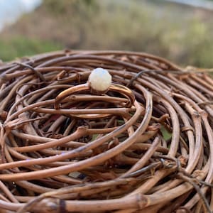 DIY Breast Milk Rose Gold Statement Ring