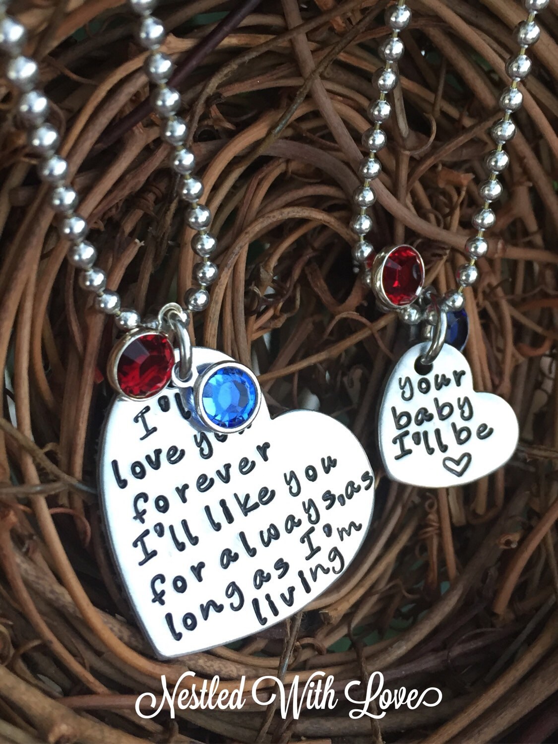I love 2024 you forever necklace