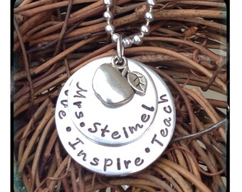 From Tiny Seeds Grow Mighty Trees Hand Stamped Personalized Necklace ...