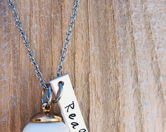 Collana di perline di vetro con latte materno - Kit fai da te e ricordo