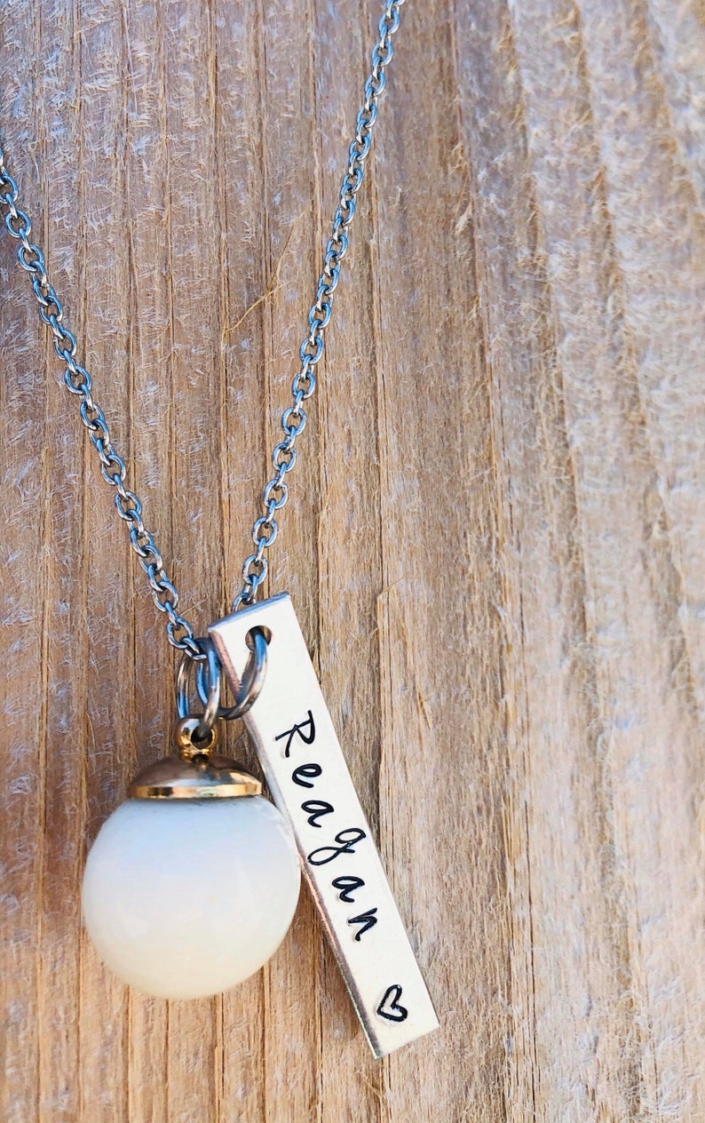 Mother’s Day- Breastmilk Glass Bead Necklace- Breastmilk Necklace 