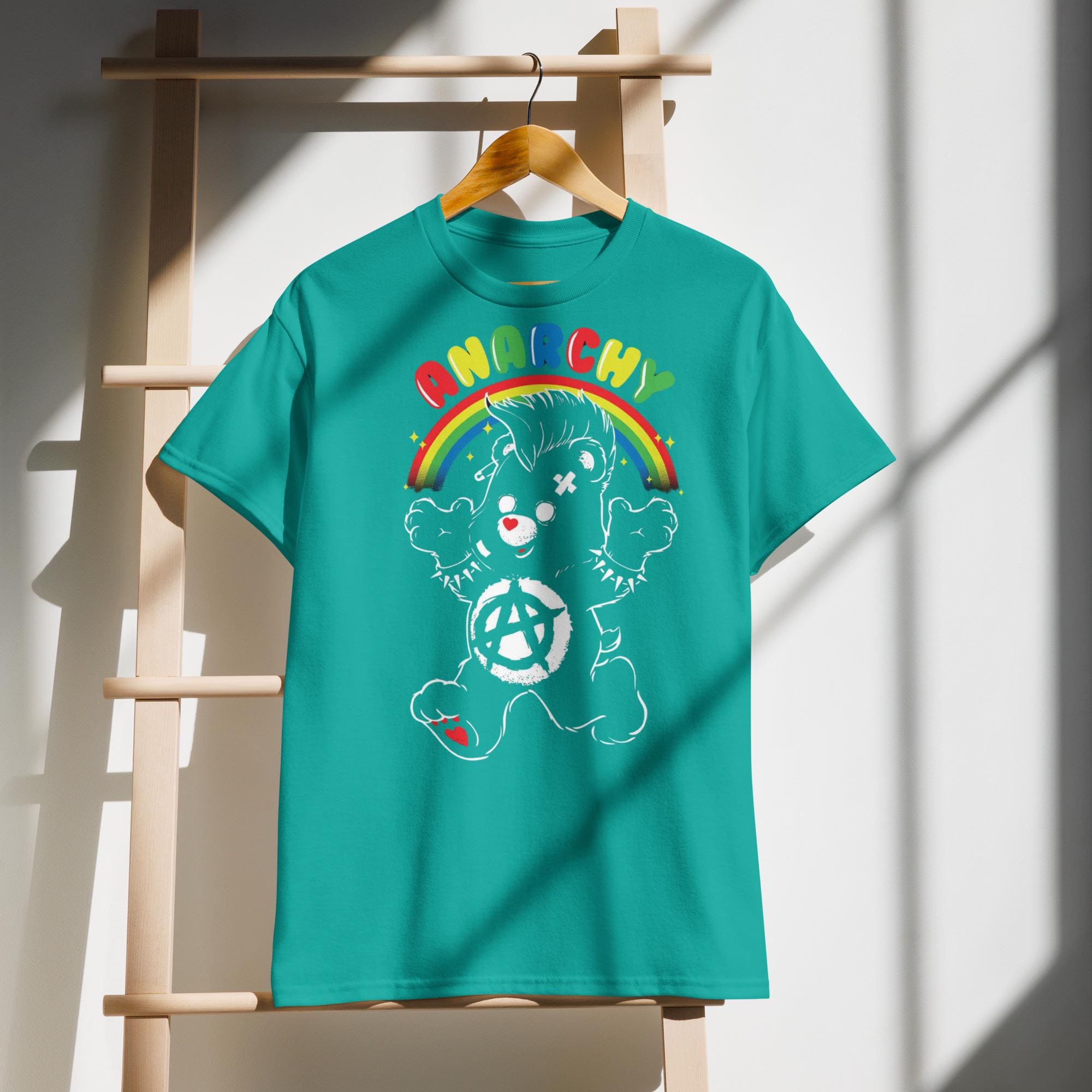 Anarchy Bear Shirt | Punk Care Bearcore Tee | Mutual Aid Magic