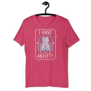 I Have Anxiety Shirt | Pastel Goth Bat Tee | Cute Spooky Kawaii Graphic | Evil Sparkles by Lala