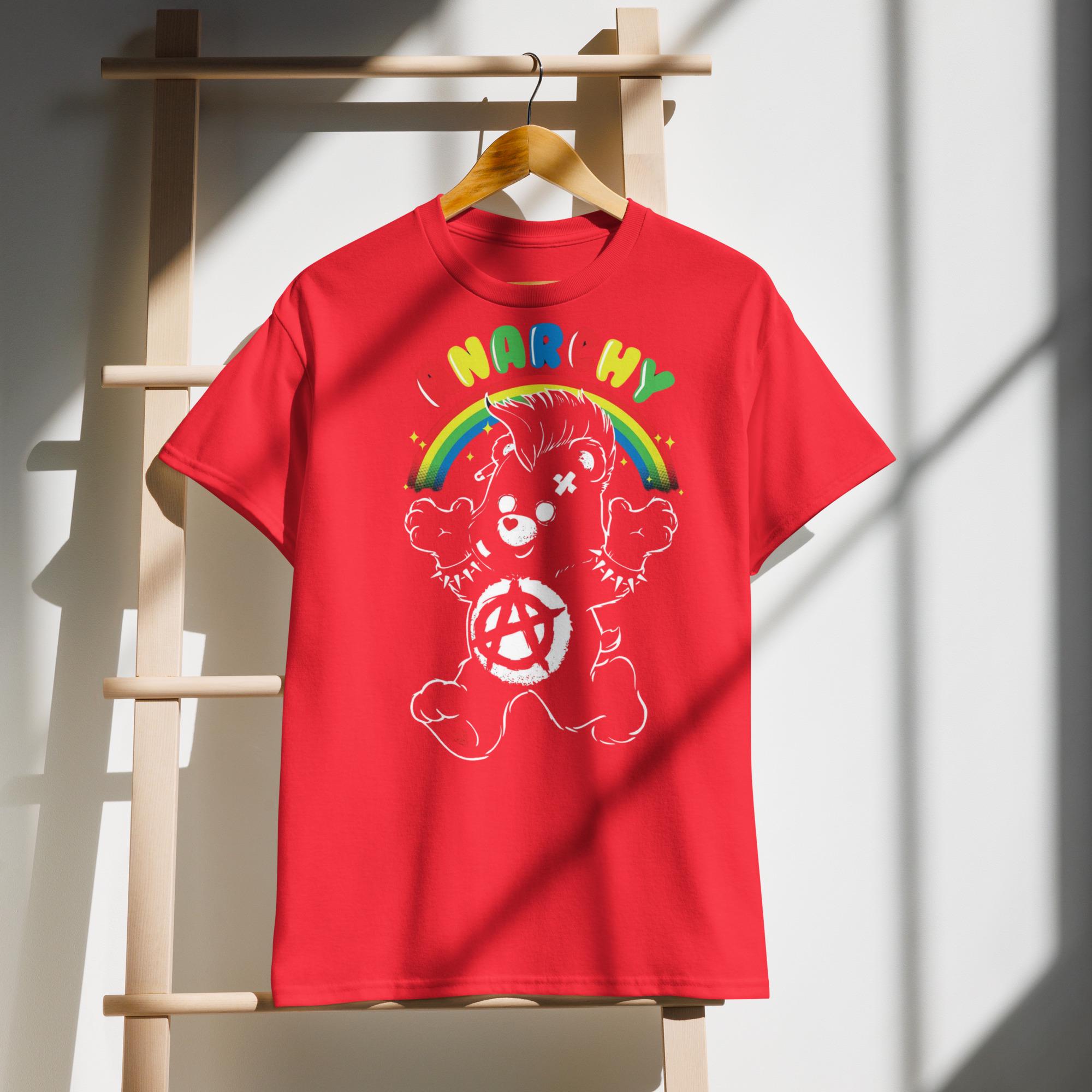 Anarchy Bear Shirt | Punk Care Bearcore Tee | Mutual Aid Magic