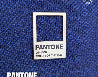Pantone Enamel Pin: Minimalist Color Matching Designer Badge