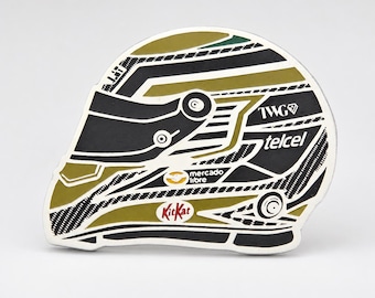Checo Perez 2026 Helmet Hard Enamel Pin