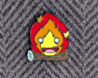 Calcifer Enamel Pin – Howl’s Moving Castle Studio Ghibli Anime Badge