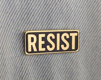 Resist Enamel Pin