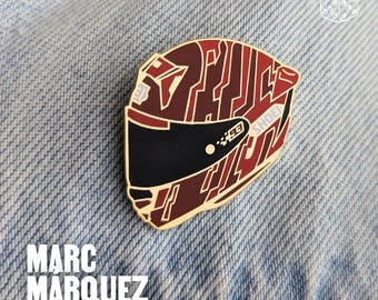 Marc Márquez Ducati Helmet Enamel Pin: MotoGP Racing Memorabilia