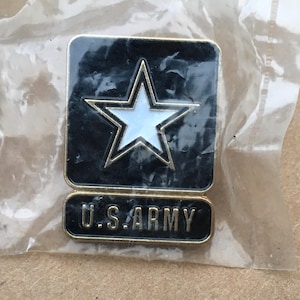 U. S. ARMY Enamel Filled Pin, Lapel Pin, Tie Pine, Sealed in Package
