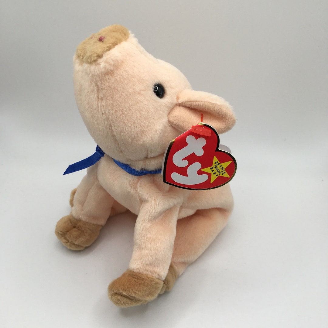 Ty Beanie Baby Knuckles Sitting Pig Beanie Original Baby Etsy