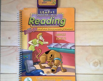 LeapFrog, Leap 1, Reading, Scooby-Doo! And the Disappearing Donuts, Preschool Grade 1, Ages 4-6, Interactive Book and Cartridge