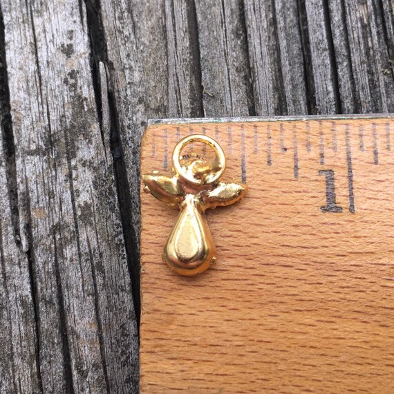 Ruby Angel Pin Guardian Angel, Ruby Red and Emerald Green Vintage La… - Gem