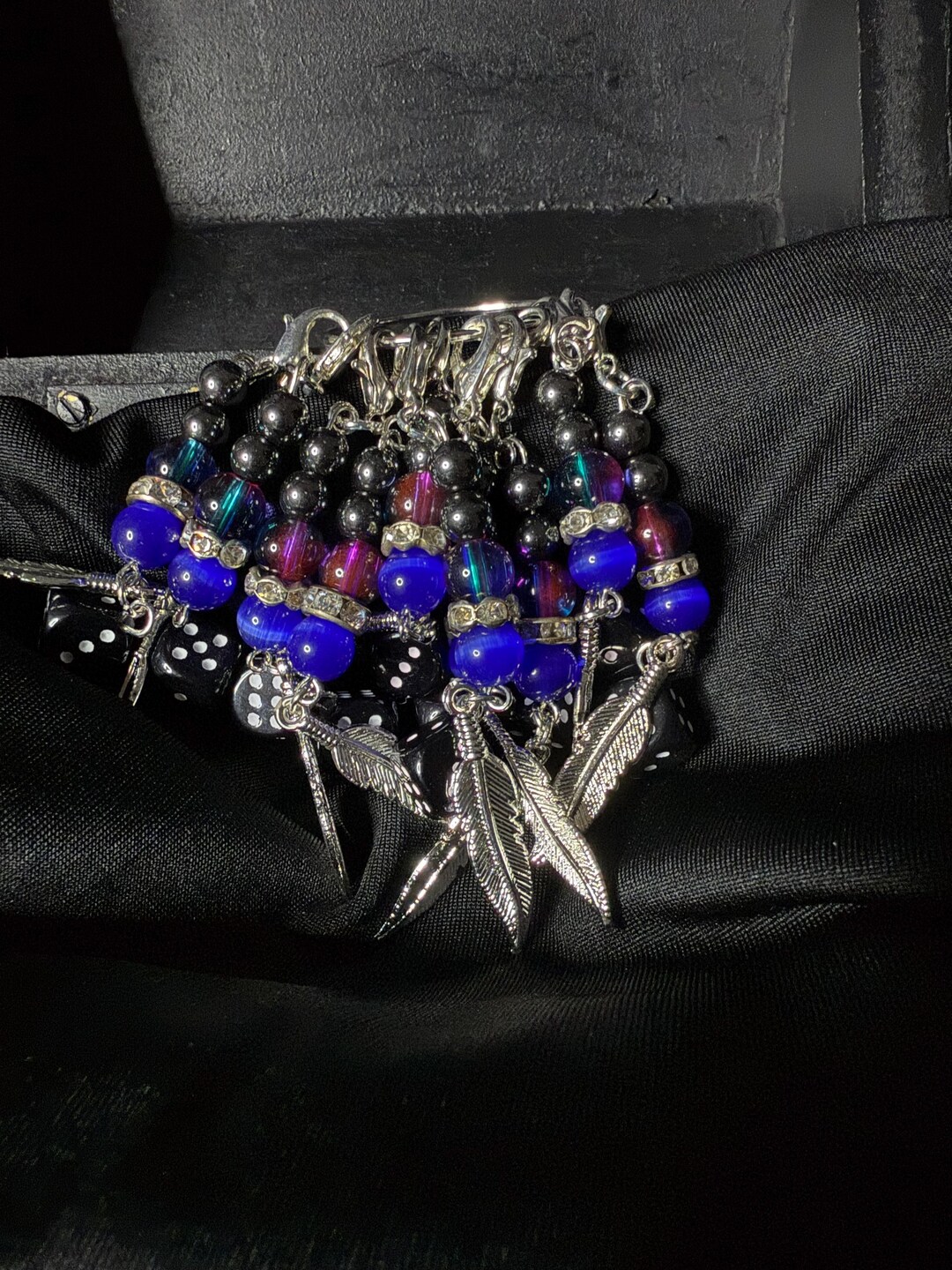 Blue Neptune Hematite Mini Keychain - Etsy
