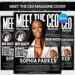 Meet The CEO Flyer Template: DIY Boss Babe Event Design (8.5x11in Canva)