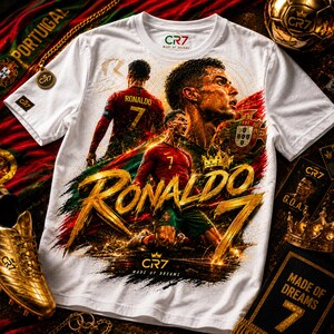 CR7 Ronaldo PNG T-Shirt Design, Soccer Streetwear Graphic, Football Legend PNG SVG, Printable Digital Download, Sports Fan Art