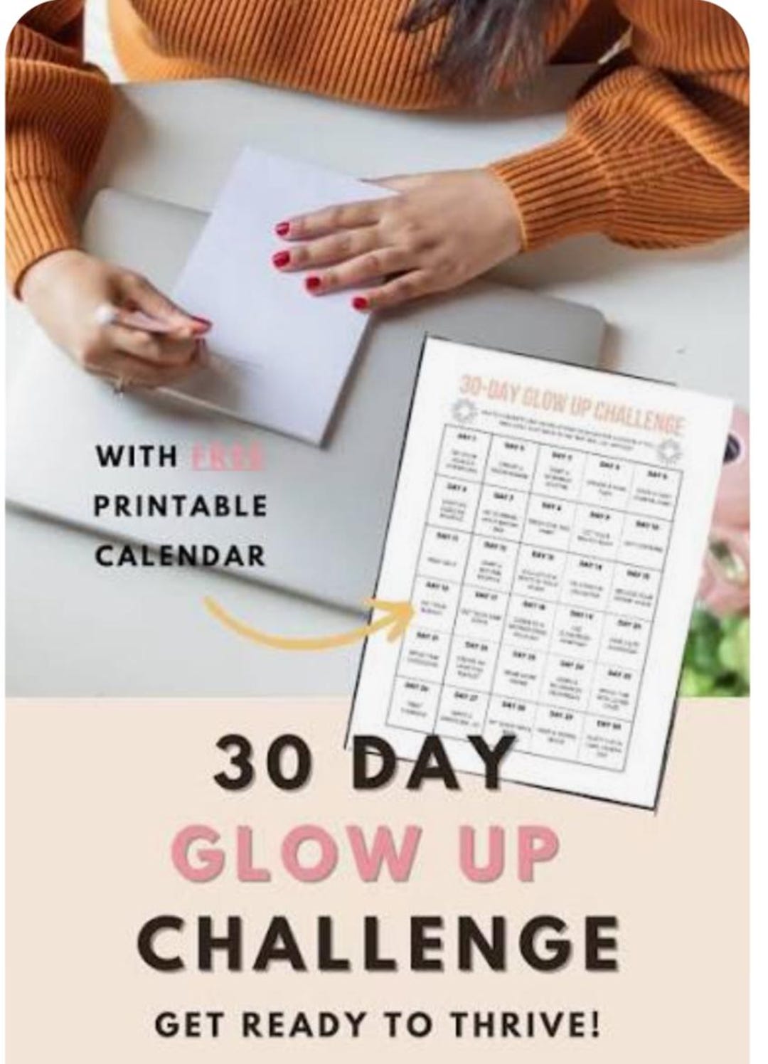 30 Day Glow up Challenge Digital Download - Etsy
