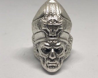 Geist Silberring „Papst emeritierter Geist“ – Hail the Dark Pope!