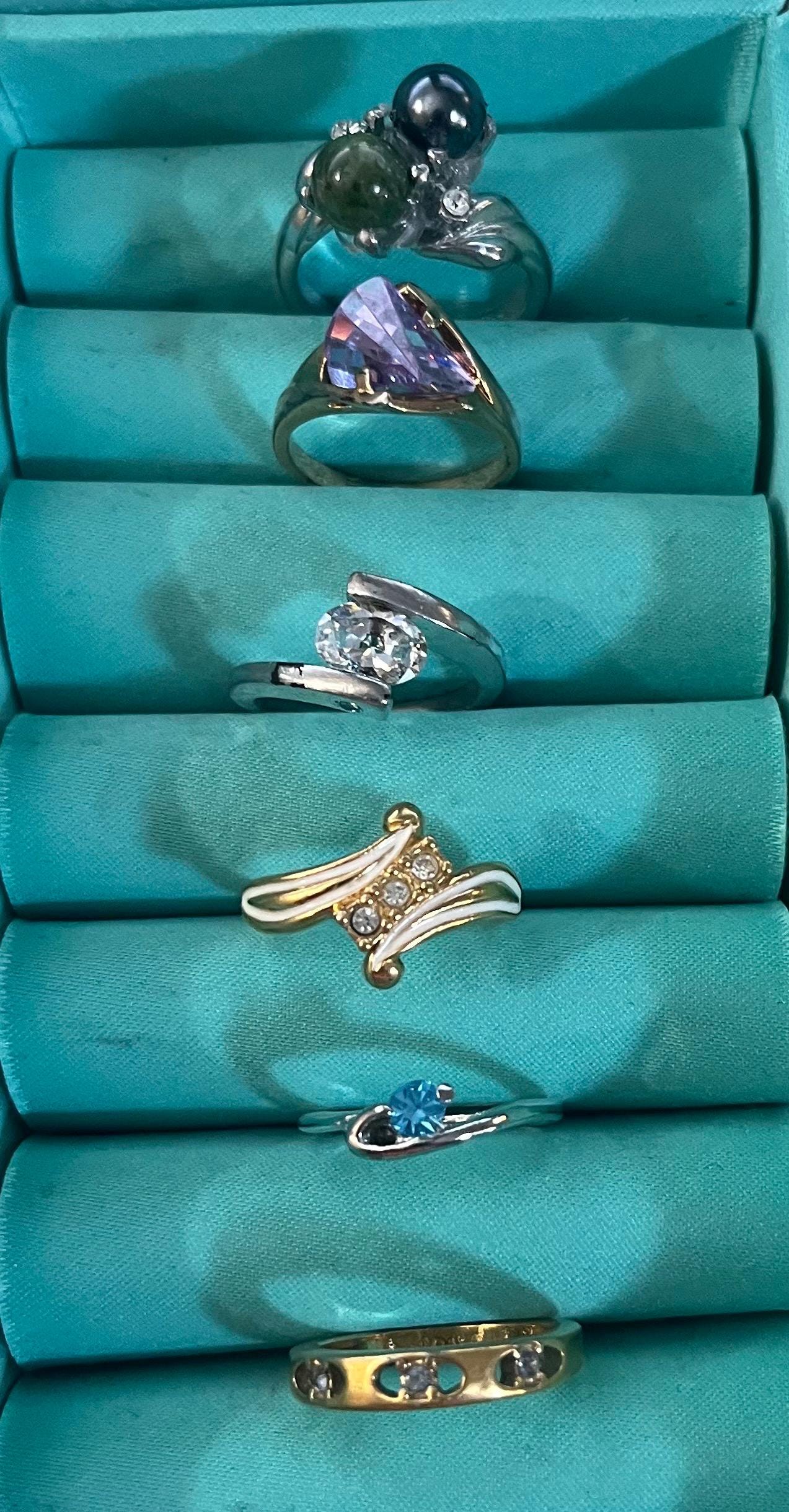 Your Choice !   Avon Ring, Aquarium Stone Ring , Amethyst Stone Ring, Fun Fashion Rings